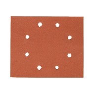 Schleifpapier-Klettfix 115 x 115mm K60, Mehrzweck-Holz/Farbe - Trockenschliff - gelocht (8 Loch ringförmig)