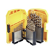 29-tlg. EXTREME DEWALT® HSS-CO Kobaltbohrer - Set in Kunststoff-Kassette (1,1.5, 2, 2.5, 3, 3.2, 3.3, 3.5, 4, 4.2, 4.5, 4.8, 5, 5.5, 6, 6.5, 7, 7.5, 8, 8.5, 9, 9.5, 10, 10.5,11,11.5, 12, 12.5, 13mm Ø)