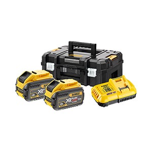 Akku Kit (2 x XR Flexvolt 54 Volt / 216 Wh Li-Ion + DCB 118 + T STAK-Box II)