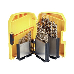 29-tlg. EXTREME DEWALT® HSS-CO Kobaltbohrer - Set in Kunststoff-Kassette (1,1.5, 2, 2.5, 3, 3.2, 3.3, 3.5, 4, 4.2, 4.5, 4.8, 5, 5.5, 6, 6.5, 7, 7.5, 8, 8.5, 9, 9.5, 10, 10.5,11,11.5, 12, 12.5, 13mm Ø)