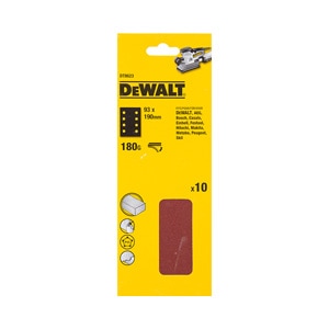 Klettfix-Schleifpapier 93 x 190mm K180, Mehrzweck - Holz/Farbe - Trockenschliff - gelocht (8 Loch parallel)